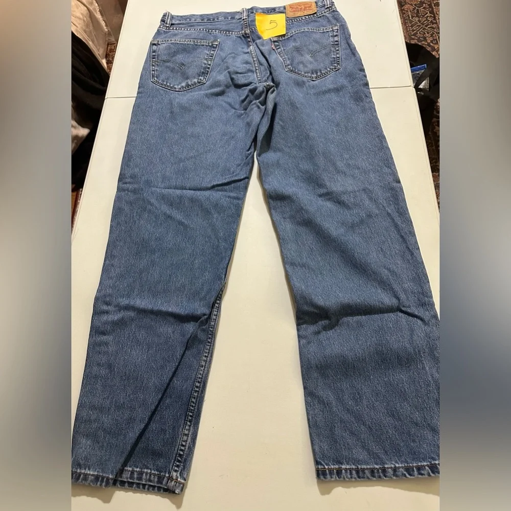 Men’s Levi’s 550 Jeans, dark stone wash, relaxed fit, 36x34.  MULTIPLE PAIRS!
